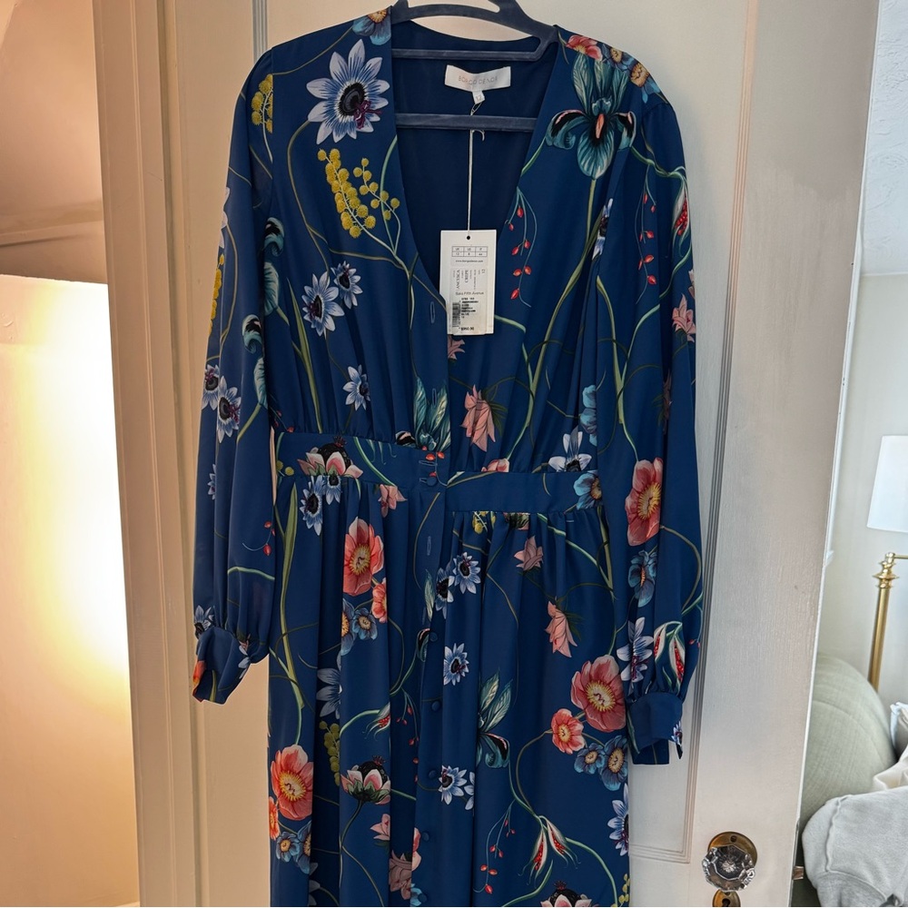 Borgo de Nor blue floral gown